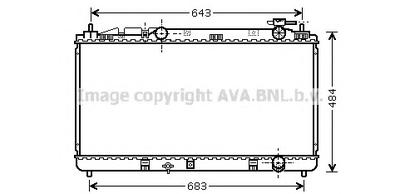 Радиатор, охлаждение двигателя AVA QUALITY COOLING TO 2598