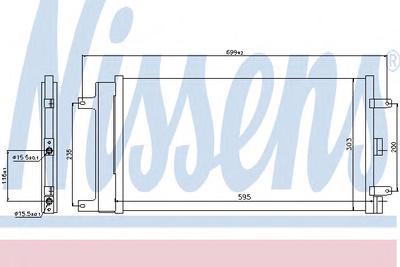 Конденсатор, кондиционер NISSENS