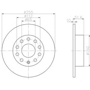 Тормозной диск TEXTAR 92120903
