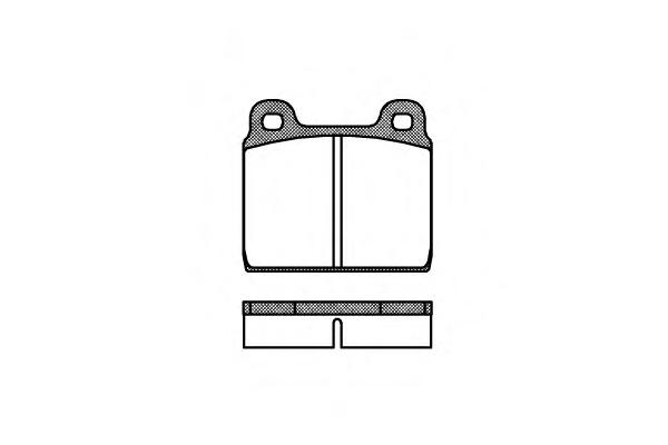 Комплект тормозных колодок, дисковый тормоз ROADHOUSE