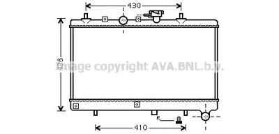 Радиатор, охлаждение двигателя AVA QUALITY COOLING KA 2054