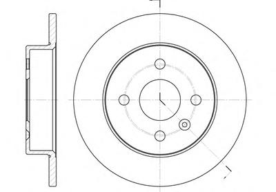 Тормозной диск ROADHOUSE 657000