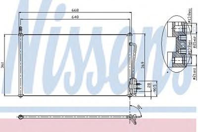 Конденсатор, кондиционер NISSENS 94432