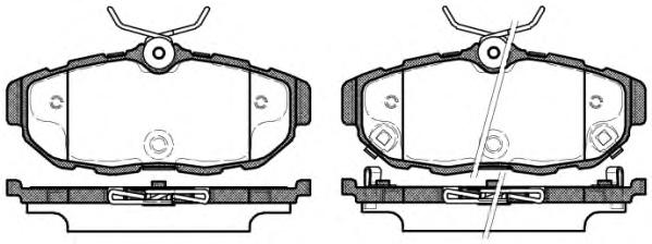 Комплект тормозных колодок, дисковый тормоз ROADHOUSE