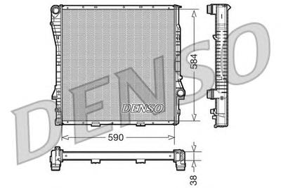 Радиатор, охлаждение двигателя DENSO DRM05117