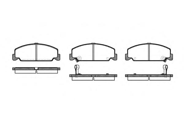 Комплект тормозных колодок, дисковый тормоз ROADHOUSE