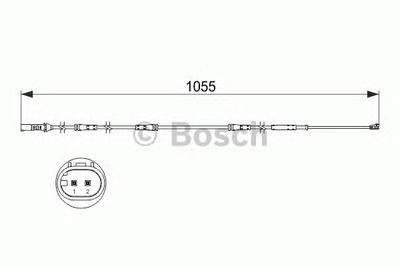 Сигнализатор, износ тормозных колодок BOSCH 1 987 473 508