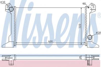 Радиатор, охлаждение двигателя NISSENS 62177