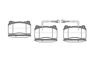 Комплект тормозных колодок, дисковый тормоз ROADHOUSE 266602