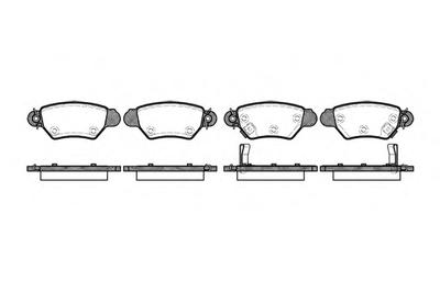 Комплект тормозных колодок, дисковый тормоз ROADHOUSE 268502