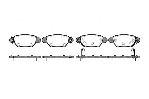 Комплект тормозных колодок, дисковый тормоз ROADHOUSE