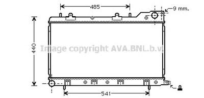 Радиатор, охлаждение двигателя AVA QUALITY COOLING SU2071