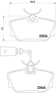 Комплект тормозных колодок, дисковый тормоз TEXTAR 2322416
