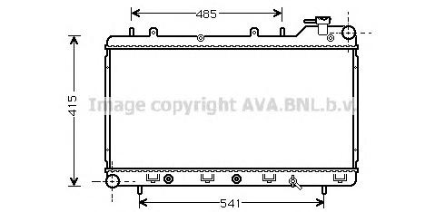 Радиатор, охлаждение двигателя AVA QUALITY COOLING