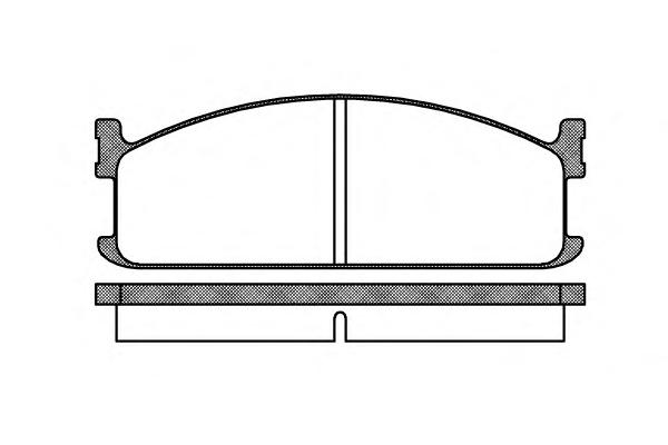 Комплект тормозных колодок, дисковый тормоз ROADHOUSE