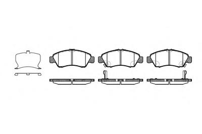 Комплект тормозных колодок, дисковый тормоз ROADHOUSE 241922