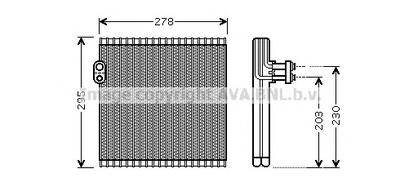 Испаритель, кондиционер AVA QUALITY COOLING TO V485