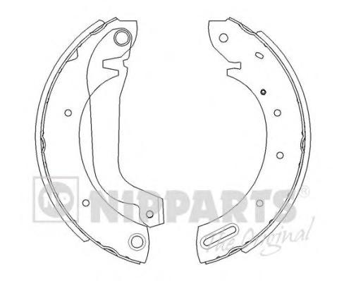 Комплект тормозных колодок NIPPARTS