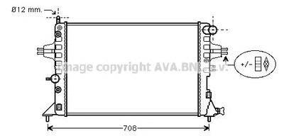 Радиатор, охлаждение двигателя AVA QUALITY COOLING OLA 2254