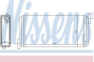 Теплообменник, отопление салона NISSENS 72002