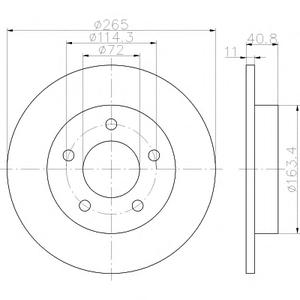 Тормозной диск TEXTAR 92130500
