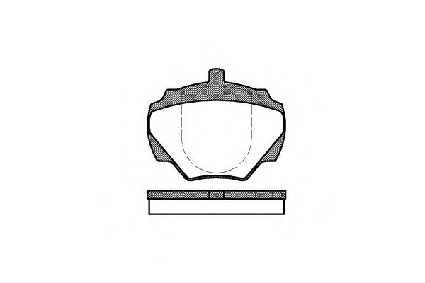 Комплект тормозных колодок, дисковый тормоз ROADHOUSE