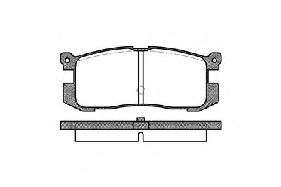 Комплект тормозных колодок, дисковый тормоз ROADHOUSE 227200