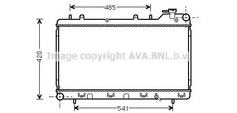 Радиатор, охлаждение двигателя AVA QUALITY COOLING