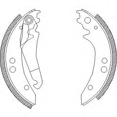 Комплект тормозных колодок ROADHOUSE