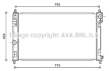 Радиатор, охлаждение двигателя AVA QUALITY COOLING