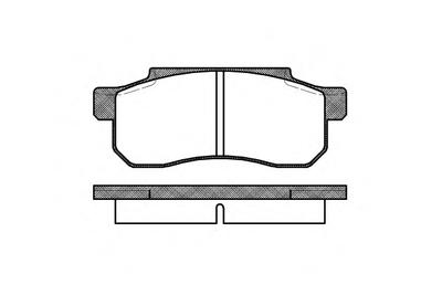 Комплект тормозных колодок, дисковый тормоз ROADHOUSE 220300