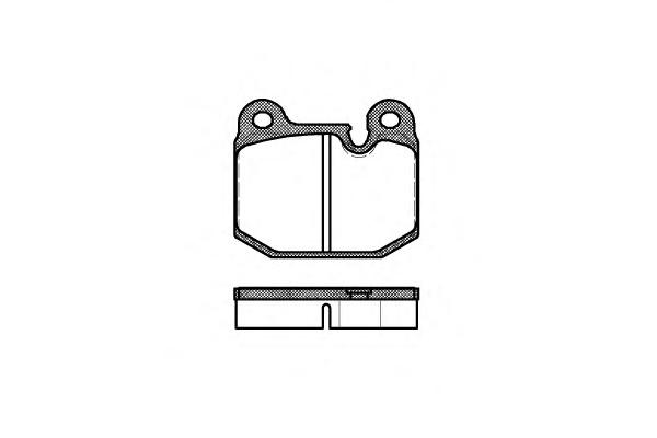 Комплект тормозных колодок, дисковый тормоз ROADHOUSE