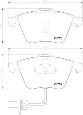 Комплект тормозных колодок, дисковый тормоз TEXTAR