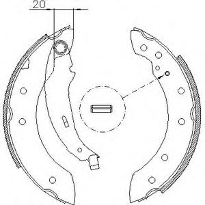 Комплект тормозных колодок ROADHOUSE 4199.01