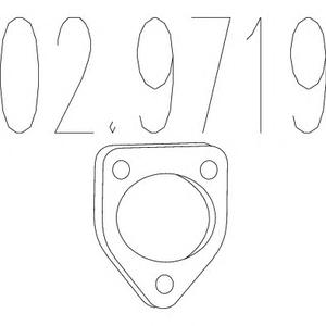 Прокладка, труба выхлопного газа MTS 02.9719