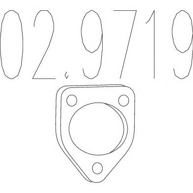 Прокладка, труба выхлопного газа MTS