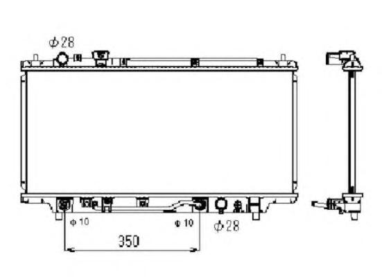 Радиатор, охлаждение двигателя NRF