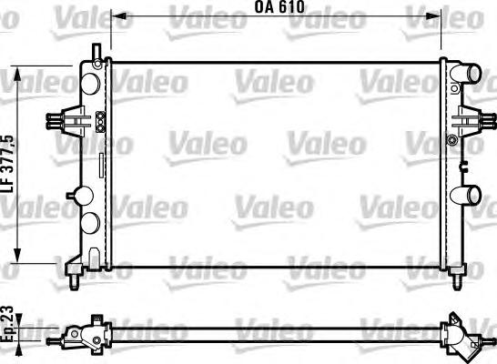 Радиатор охлаждения VALEO
