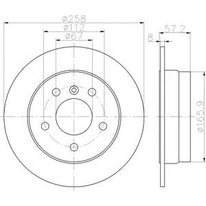 Тормозной диск TEXTAR 92132103
