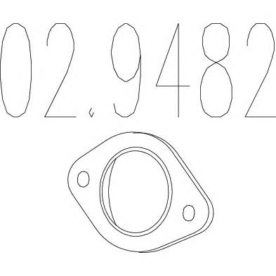 Прокладка, труба выхлопного газа MTS