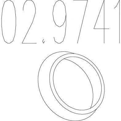 Уплотнительное кольцо, труба выхлопного газа MTS