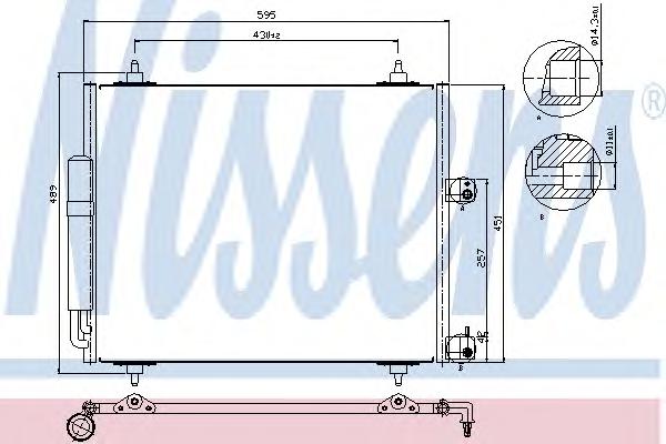 Конденсатор, кондиционер NISSENS