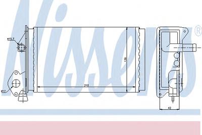 Теплообменник, отопление салона NISSENS 73964