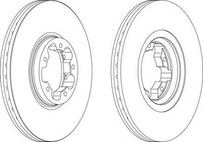 Тормозной диск FERODO DDF1113