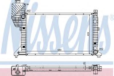 Радиатор охлаждения NISSENS 62685A