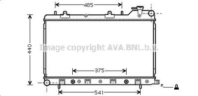 Радиатор, охлаждение двигателя AVA QUALITY COOLING SU 2049