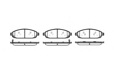 Комплект тормозных колодок, дисковый тормоз ROADHOUSE 2117302