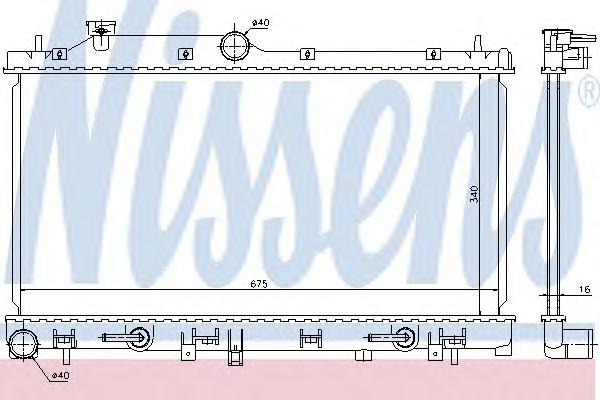 Радиатор охлаждения NISSENS