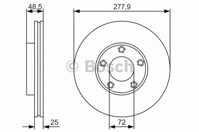 Тормозной диск BOSCH 0986479R83