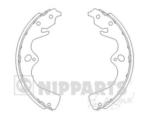 Комплект тормозных колодок NIPPARTS